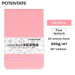 POTENTATE 300gsm 24 Sheets Watercolor Hand Account Book/Pad/Paper Sketch Notebook Water Color Handbook Art Drawing Book/Paper