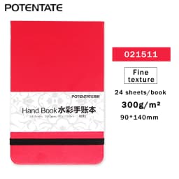 POTENTATE 300gsm 24 Sheets Watercolor Hand Account Book/Pad/Paper Sketch Notebook Water Color Handbook Art Drawing Book/Paper