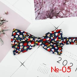 Mens Floral Bow Tie Flexible Bowtie Smooth Necktie Soft Cotton Butterfly Decorative Pattern Dot Flower Print Bow Ties