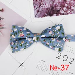 Mens Floral Bow Tie Flexible Bowtie Smooth Necktie Soft Cotton Butterfly Decorative Pattern Dot Flower Print Bow Ties