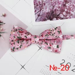 Mens Floral Bow Tie Flexible Bowtie Smooth Necktie Soft Cotton Butterfly Decorative Pattern Dot Flower Print Bow Ties