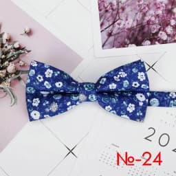 Mens Floral Bow Tie Flexible Bowtie Smooth Necktie Soft Cotton Butterfly Decorative Pattern Dot Flower Print Bow Ties