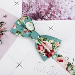 Mens Floral Bow Tie Flexible Bowtie Smooth Necktie Soft Cotton Butterfly Decorative Pattern Dot Flower Print Bow Ties