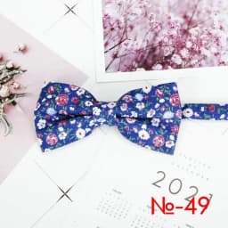 Mens Floral Bow Tie Flexible Bowtie Smooth Necktie Soft Cotton Butterfly Decorative Pattern Dot Flower Print Bow Ties