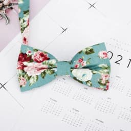 Mens Floral Bow Tie Flexible Bowtie Smooth Necktie Soft Cotton Butterfly Decorative Pattern Dot Flower Print Bow Ties