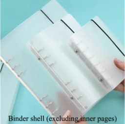 Sharkbang 40 Sheets A5 A6 Loose Notebook Refill Spiral Binder Index Inside Page Monthly Weekly To Do List Paper Stationery