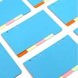 Sharkbang 40 Sheets A5 A6 Loose Notebook Refill Spiral Binder Index Inside Page Monthly Weekly To Do List Paper Stationery