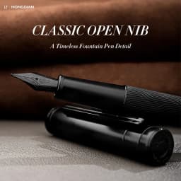 LT Hongdian Black Forest Pro 1861 Matte Fountain Pen Engravable Business Elite Gift Rollerball Calligraphy Set German Design