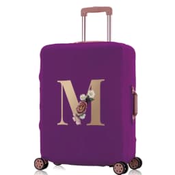 Luggage Protective Cover  Elastic for 18-32 Suitcase Trolley Baggage Travel Bag  Dust Covers Suitcase Case  Gold Lettern Pattern