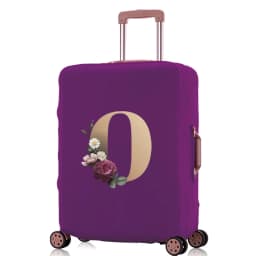 Luggage Protective Cover  Elastic for 18-32 Suitcase Trolley Baggage Travel Bag  Dust Covers Suitcase Case  Gold Lettern Pattern