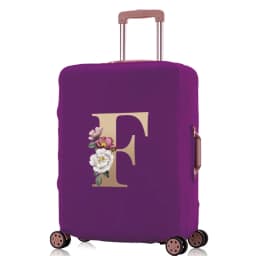 Luggage Protective Cover  Elastic for 18-32 Suitcase Trolley Baggage Travel Bag  Dust Covers Suitcase Case  Gold Lettern Pattern