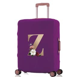 Luggage Protective Cover  Elastic for 18-32 Suitcase Trolley Baggage Travel Bag  Dust Covers Suitcase Case  Gold Lettern Pattern