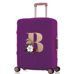 Luggage Protective Cover  Elastic for 18-32 Suitcase Trolley Baggage Travel Bag  Dust Covers Suitcase Case  Gold Lettern Pattern