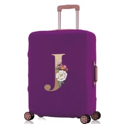 Luggage Protective Cover  Elastic for 18-32 Suitcase Trolley Baggage Travel Bag  Dust Covers Suitcase Case  Gold Lettern Pattern