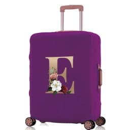 Luggage Protective Cover  Elastic for 18-32 Suitcase Trolley Baggage Travel Bag  Dust Covers Suitcase Case  Gold Lettern Pattern
