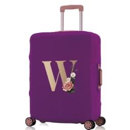 Luggage Protective Cover  Elastic for 18-32 Suitcase Trolley Baggage Travel Bag  Dust Covers Suitcase Case  Gold Lettern Pattern