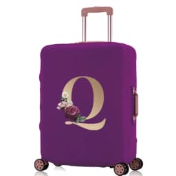 Luggage Protective Cover  Elastic for 18-32 Suitcase Trolley Baggage Travel Bag  Dust Covers Suitcase Case  Gold Lettern Pattern