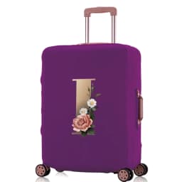 Luggage Protective Cover  Elastic for 18-32 Suitcase Trolley Baggage Travel Bag  Dust Covers Suitcase Case  Gold Lettern Pattern