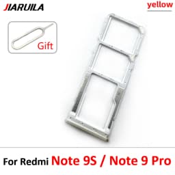 NEW SIM Card Tray Chip Slot Drawer Holder Adapter Accessories Repair Part For Xiaomi Redmi Note 9S Note 9 7 Pro + Pin