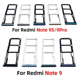 NEW SIM Card Tray Chip Slot Drawer Holder Adapter Accessories Repair Part For Xiaomi Redmi Note 9S Note 9 7 Pro + Pin