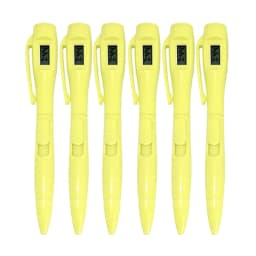 6pcs/lot Special Purpose Ball Pen Electronic Watch Test Pen Electronics Clock Ballpoint Pen Student Servant Work In An Office
