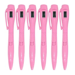 6pcs/lot Special Purpose Ball Pen Electronic Watch Test Pen Electronics Clock Ballpoint Pen Student Servant Work In An Office