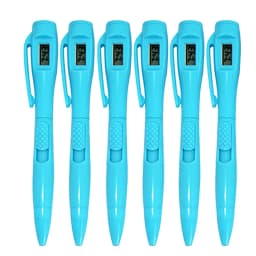 6pcs/lot Special Purpose Ball Pen Electronic Watch Test Pen Electronics Clock Ballpoint Pen Student Servant Work In An Office