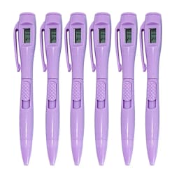 6pcs/lot Special Purpose Ball Pen Electronic Watch Test Pen Electronics Clock Ballpoint Pen Student Servant Work In An Office