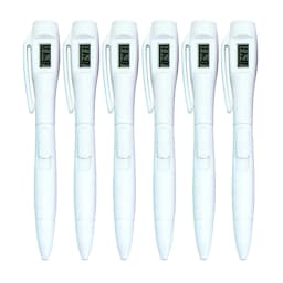 6pcs/lot Special Purpose Ball Pen Electronic Watch Test Pen Electronics Clock Ballpoint Pen Student Servant Work In An Office