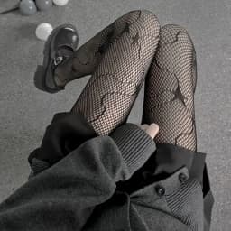 Sexy Women High waist fishnet stocking club tights panty knitting net pantyhose mesh lingerie Anime Lolita Cosplay Costumes 2021