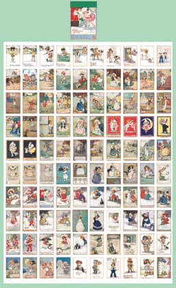 100pcs/lot Memo Pads Material Paper Vintage Rabbit Girls Baby Paper Junk Journal Scrapbooking Cards Background Decoration Paper