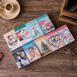 100pcs/lot Memo Pads Material Paper Vintage Rabbit Girls Baby Paper Junk Journal Scrapbooking Cards Background Decoration Paper