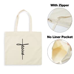 Fashion Women Shopping Bag Canvas Tote Jesus Is My God Print Shoulder Bag Foldable Eco Reusable Christian Female Shopper Handbag