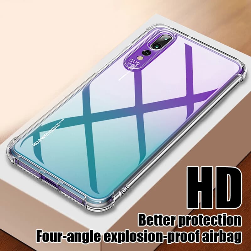 Luxury Soft Case For Huawei P20 P30 Lite Pro Protective Transparent Case Mate 20 30 Lite Honor 20 Lite Pro Silicone Back Cover