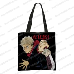 Japanese Anime Jujutsu Kaisen Tote Bags Gojo Satoru Tops Yuji Itadori Girls Shoulder Bag Women Handbag Beach Party Shopping Bag