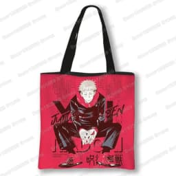 Japanese Anime Jujutsu Kaisen Tote Bags Gojo Satoru Tops Yuji Itadori Girls Shoulder Bag Women Handbag Beach Party Shopping Bag