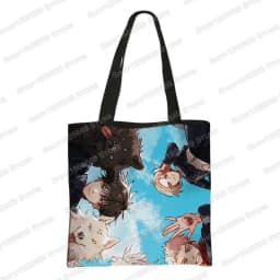 Japanese Anime Jujutsu Kaisen Tote Bags Gojo Satoru Tops Yuji Itadori Girls Shoulder Bag Women Handbag Beach Party Shopping Bag