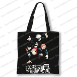 Japanese Anime Jujutsu Kaisen Tote Bags Gojo Satoru Tops Yuji Itadori Girls Shoulder Bag Women Handbag Beach Party Shopping Bag