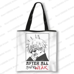 Japanese Anime Jujutsu Kaisen Tote Bags Gojo Satoru Tops Yuji Itadori Girls Shoulder Bag Women Handbag Beach Party Shopping Bag