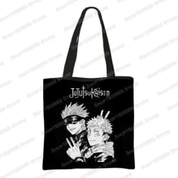 Japanese Anime Jujutsu Kaisen Tote Bags Gojo Satoru Tops Yuji Itadori Girls Shoulder Bag Women Handbag Beach Party Shopping Bag