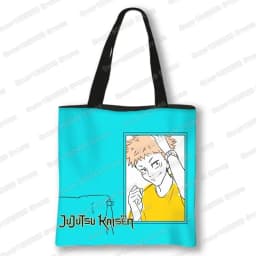 Japanese Anime Jujutsu Kaisen Tote Bags Gojo Satoru Tops Yuji Itadori Girls Shoulder Bag Women Handbag Beach Party Shopping Bag