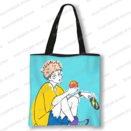 Japanese Anime Jujutsu Kaisen Tote Bags Gojo Satoru Tops Yuji Itadori Girls Shoulder Bag Women Handbag Beach Party Shopping Bag