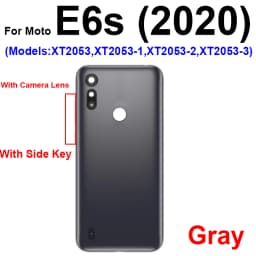 Back Battery Door Housing For Motorola Moto E4 Plus E6 Play E6 Plus E6S 2020 E7 Plus E7 Power Rear Battery Housing Case Cover
