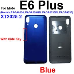 Back Battery Door Housing For Motorola Moto E4 Plus E6 Play E6 Plus E6S 2020 E7 Plus E7 Power Rear Battery Housing Case Cover