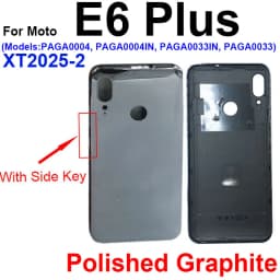 Back Battery Door Housing For Motorola Moto E4 Plus E6 Play E6 Plus E6S 2020 E7 Plus E7 Power Rear Battery Housing Case Cover