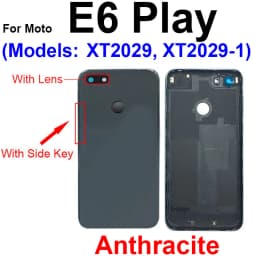 Back Battery Door Housing For Motorola Moto E4 Plus E6 Play E6 Plus E6S 2020 E7 Plus E7 Power Rear Battery Housing Case Cover