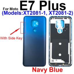 Back Battery Door Housing For Motorola Moto E4 Plus E6 Play E6 Plus E6S 2020 E7 Plus E7 Power Rear Battery Housing Case Cover
