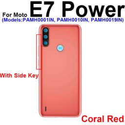 Back Battery Door Housing For Motorola Moto E4 Plus E6 Play E6 Plus E6S 2020 E7 Plus E7 Power Rear Battery Housing Case Cover
