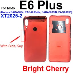 Back Battery Door Housing For Motorola Moto E4 Plus E6 Play E6 Plus E6S 2020 E7 Plus E7 Power Rear Battery Housing Case Cover