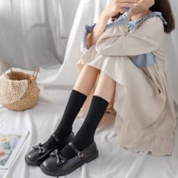 Women Socks Spring Summer Ladies Solid Color Socks Long Tube Short Socks High Mid Tube Socks Velvet White Black Soks for Girls